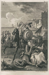 don quijote finalmente derrotado por el caballero de los espejos